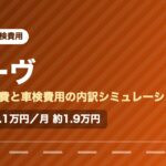 ダイハツムーヴの年間維持費と車検費用の内訳を示した図解画像。試算値で年間約23.1万円、月あたり約1.9万円。